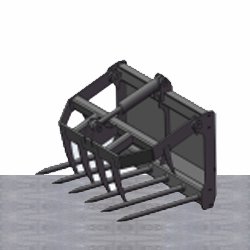 Hydraulic bale spear